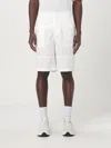 Armani Exchange Short Droit En Coton In White