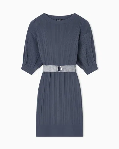 Armani Exchange Short Dresses In Gray