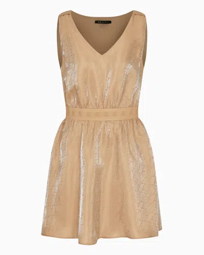 Armani Exchange Short Dresses In Beige