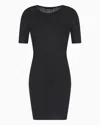 Armani Exchange Short Dresses In Black