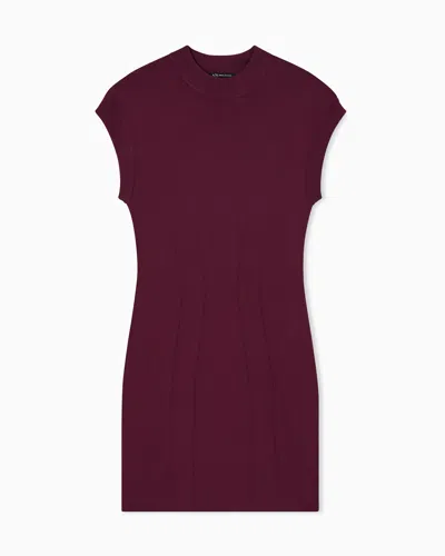 Armani Exchange Short Dresses In Burgundy