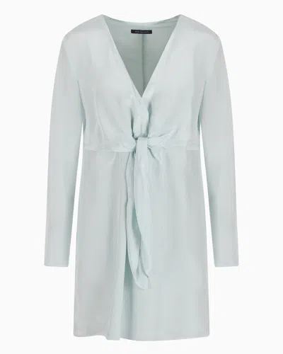 Armani Exchange Short Dresses In Light Blue