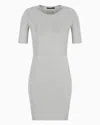 Armani Exchange Short Dresses In Silver