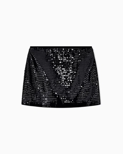 Armani Exchange Short Skirts In Black