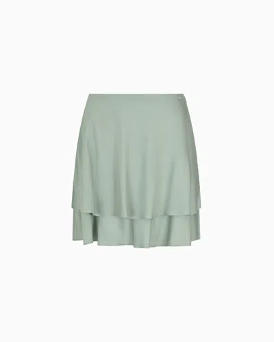 Armani Exchange Short Skirts In Green