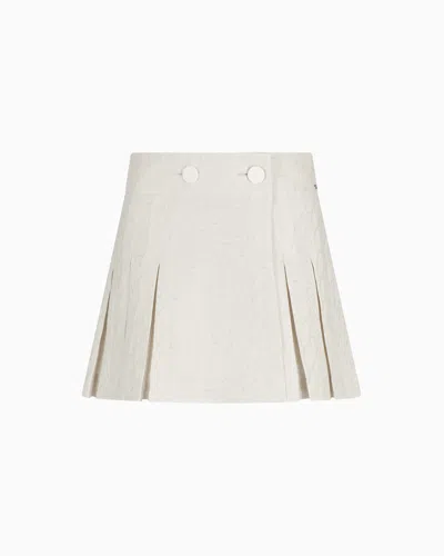 Armani Exchange Short Skirts In White