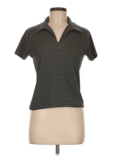 Pre-owned Armani Exchange Short Sleeve Polo Shirt In Gray