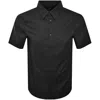 Armani Exchange Short Sleeve Shirt Black In Black