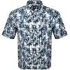 Armani Exchange Short Sleeve Shirt White In Multi