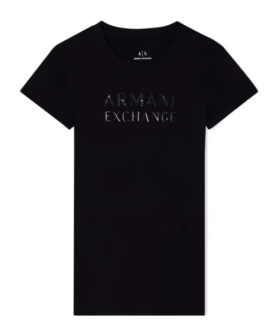 Armani Exchange Short Sleeve T-shirt In Black