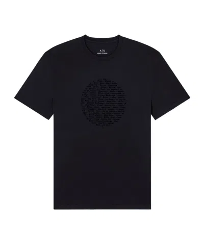 Armani Exchange Short Sleeve T-shirt In Black