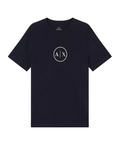 Armani Exchange Short Sleeve T-shirt In Blue