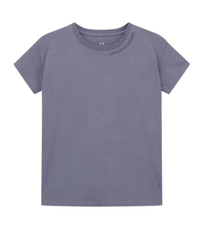 Armani Exchange Short Sleeve T-shirt In Blue