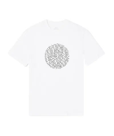 Armani Exchange Short Sleeve T-shirt In White