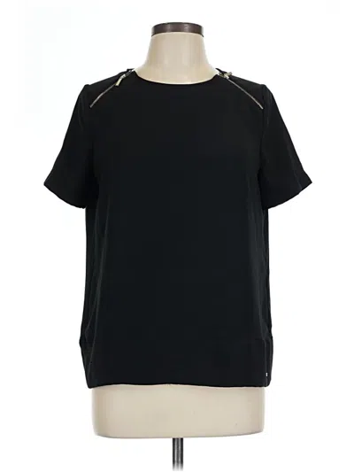 Pre-owned Armani Exchange Short Sleeve Top Black Crew Neck Tops