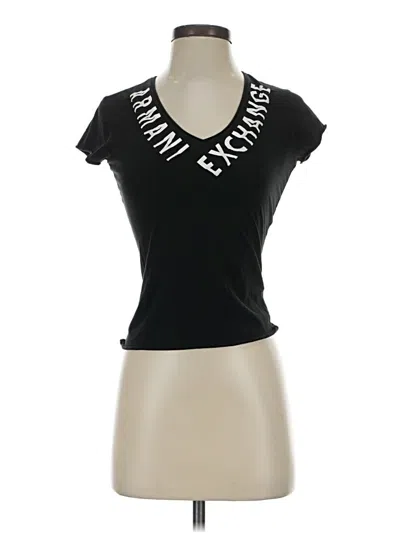 Pre-owned Armani Exchange Short Sleeve T-shirt In Black