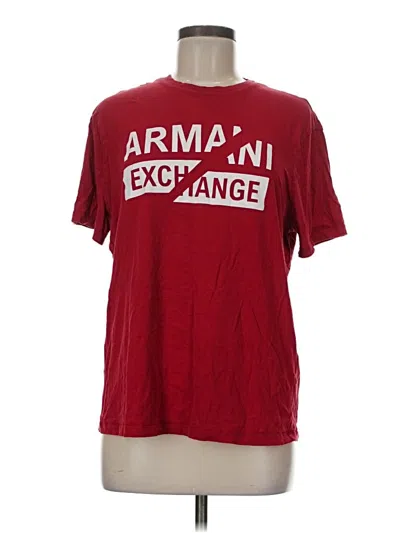 Pre-owned Armani Exchange Short Sleeve T-shirt In Red