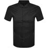 Armani Exchange Slim Fit Short Sleeved Shirt Navy