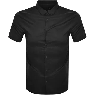 ARMANI EXCHANGE ARMANI EXCHANGE SHORT SLEEVED SHIRT BLACK