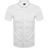 Armani Exchange Short Sleeved Shirt White In White