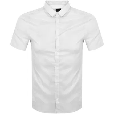 Armani Exchange Short Sleeved Shirt White