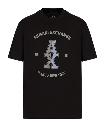Armani Exchange Short-sleeved T-shirt In Black