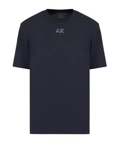 Armani Exchange Short-sleeved T-shirt In Navy Blue