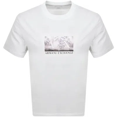 Armani Exchange Short Sleeved T Shirt Off White
