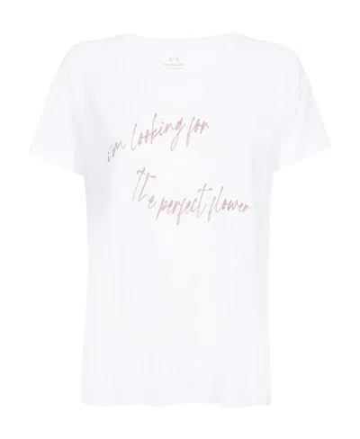Armani Exchange Short-sleeved T-shirt In White