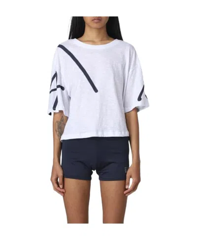 Armani Exchange Short-sleeved T-shirt With Round Neck In White