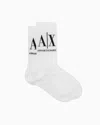 Armani Exchange Short Socks With Logo In White