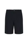 Armani Exchange Bermuda Shorts In Stretch Gabardine