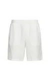 Armani Exchange Short Droit En Coton In Beige