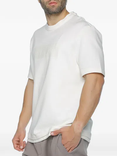 Armani Exchange Short-sleeve Logo-print T-shirt In White