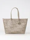 Armani Exchange Monogram-pattern Tote Bag In Beige