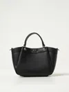 Armani Exchange Logo-debossed Grained-texture Tote Bag In Black