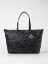 Armani Exchange Logo-print Tote Bag In Black