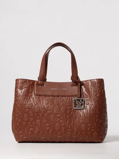 Armani Exchange Shoulder Bag  Woman Color Leather In Brown