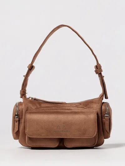 Armani Exchange Shoulder Bag  Woman Color Leather In Brown