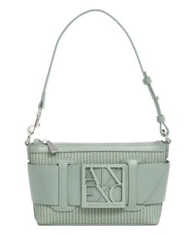 Armani Exchange Shoulder Bag In Green