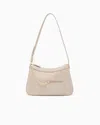 Armani Exchange Shoulder Bag In Technical Fabric In Neutral