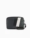 Armani Exchange Shoulder Bag With Contrasting Band In Navy Blue