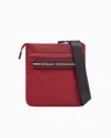 Armani Exchange Shoulder Bag With Logo In Burgundy