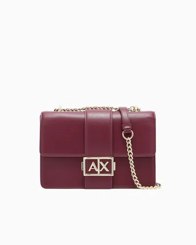 Armani Exchange Shoulder Bag With Metal Logo