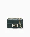 Armani Exchange Shoulder Bag With Metal Logo