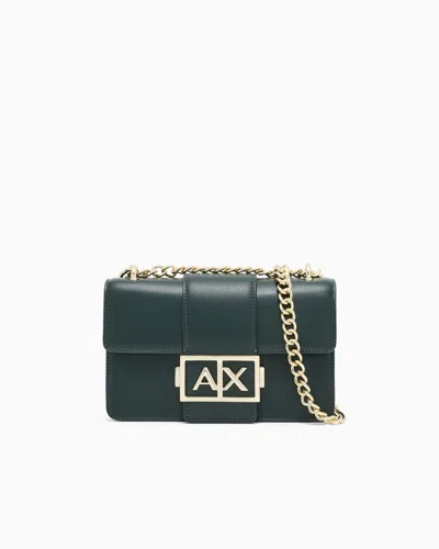 Armani Exchange Shoulder Bag With Metal Logo