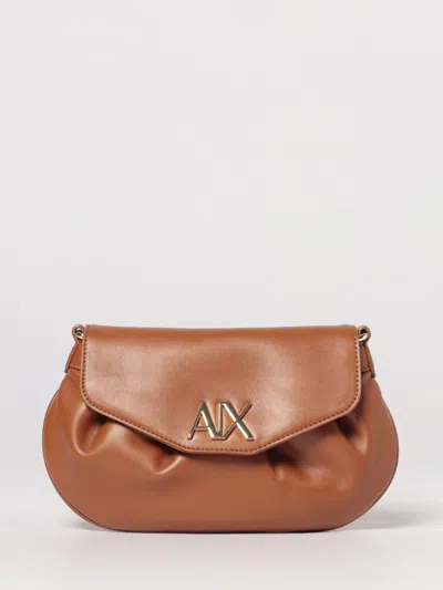 Armani Exchange Shoulder Bag  Woman Color Leather In Brown