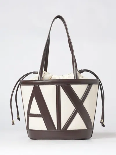 Armani Exchange Shoulder Bag Woman In Brown