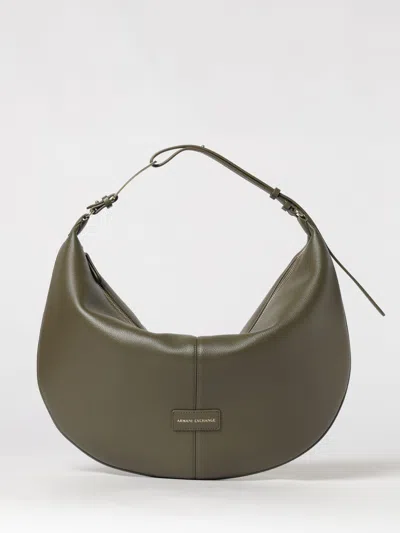 Armani Exchange Shoulder Bag Woman Color Kaki In Brown