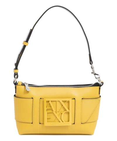 Armani Exchange Shoulder Bag In Yellow
